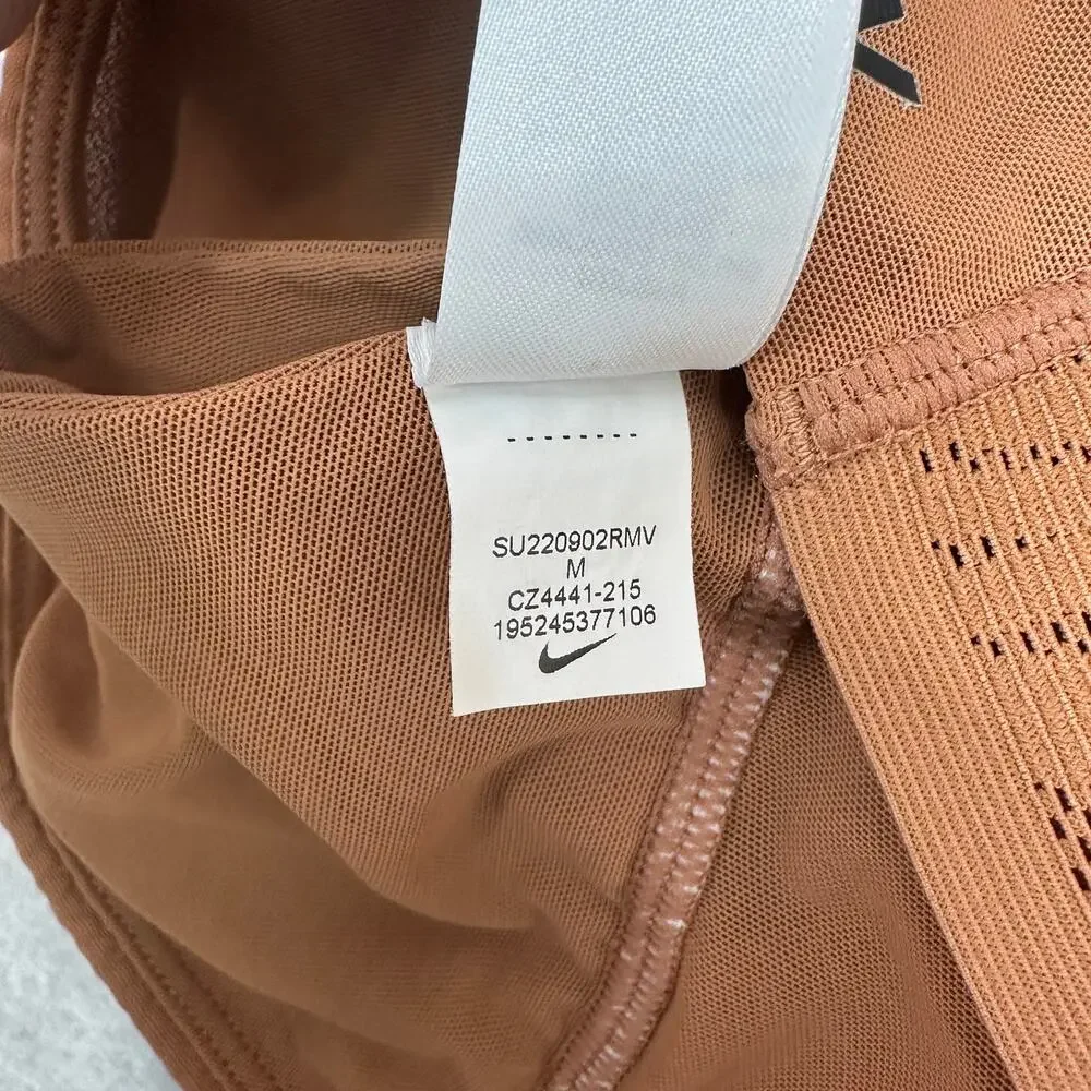 Nike Dri Fit Indy Sports Bra WMNS M Orange Strappy Light Support Athleisure